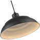 R Series 1 Light 14 inch Satin Black Indoor Pendant Ceiling Light